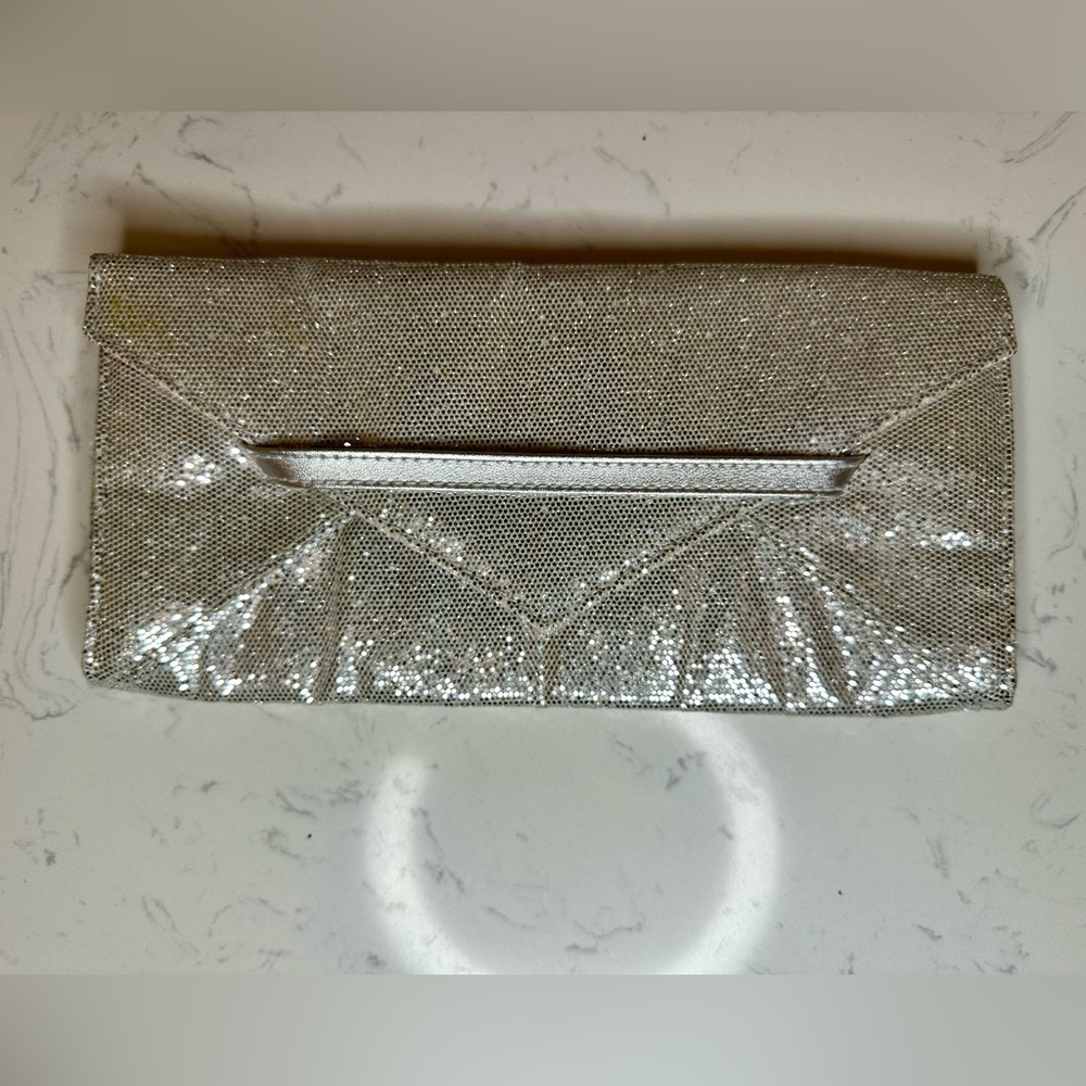 Victoria's Secret Glittering Silver Clutch